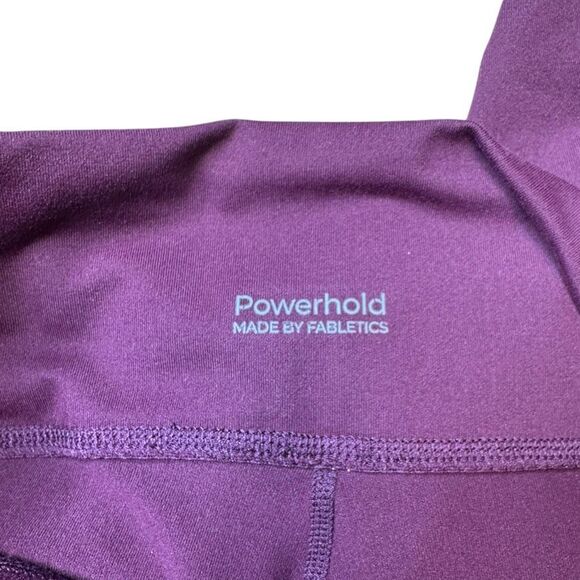 FABLETICS Women’s Purple Pink Color Block Define High Waisted Capri Legging Size - Picture 6 of 7